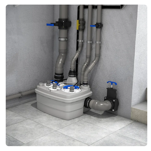 Statie de pompare ape uzate SFA Sanicubic 2 Pro 1500W, 2 Motoare ProX K2, 13m / 15m³/h [4]
