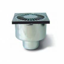 SIFON BAIE ABS CROMAT 100 x 100 IESIRE VERTICALA D. 50 - VALROM GAMA EasyKIT [1]