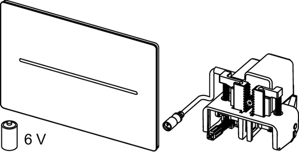 Unitate electronica de actionare pentru WC TECEsolid, negru mat, alimentare 6 V [2]