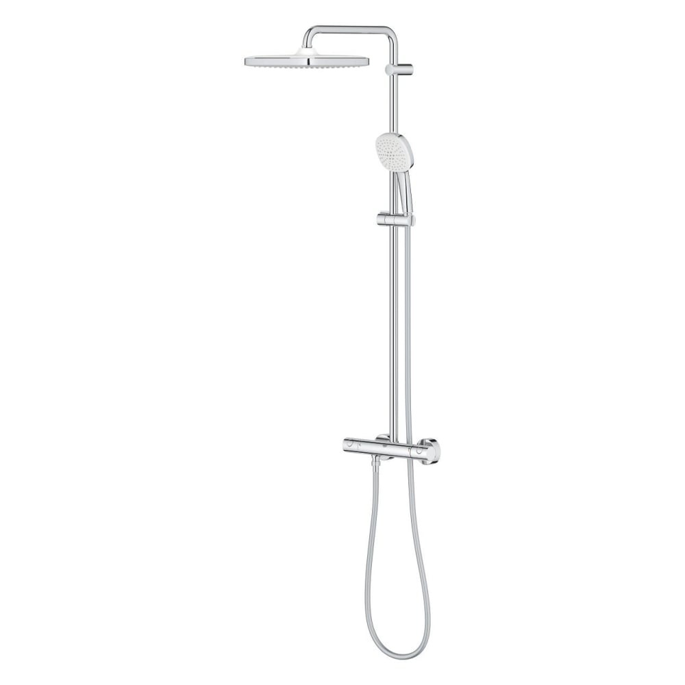 Sistem de dus cu termostat pentru montare pe perete Grohe Tempesta System 250 Cube crom [3]