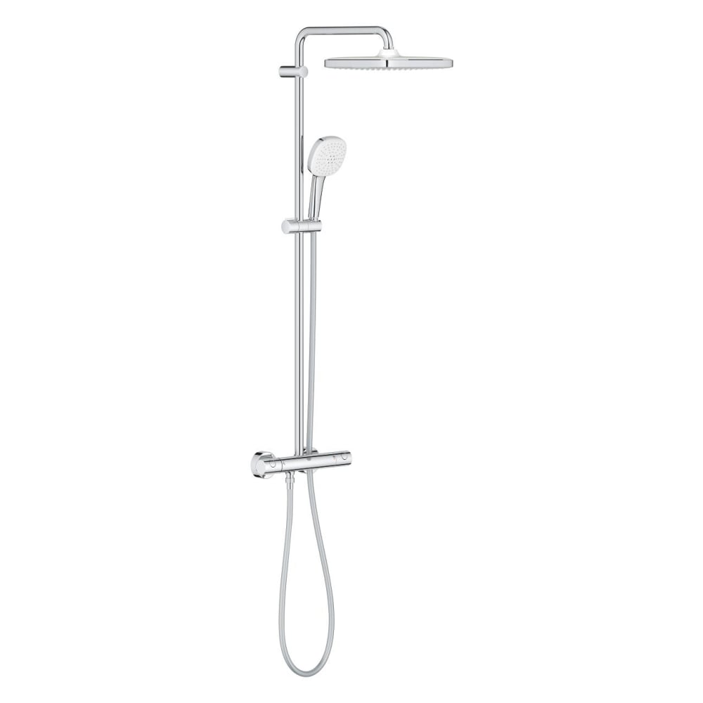 Sistem de dus cu termostat pentru montare pe perete Grohe Tempesta System 250 Cube crom [1]
