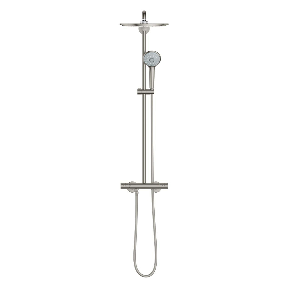 Sistem de dus Grohe Euphoria 310, aparent, termostat, 310 mm, anti-oparire, 3 functii, pivotant, anti-calcar, crom mat [2]