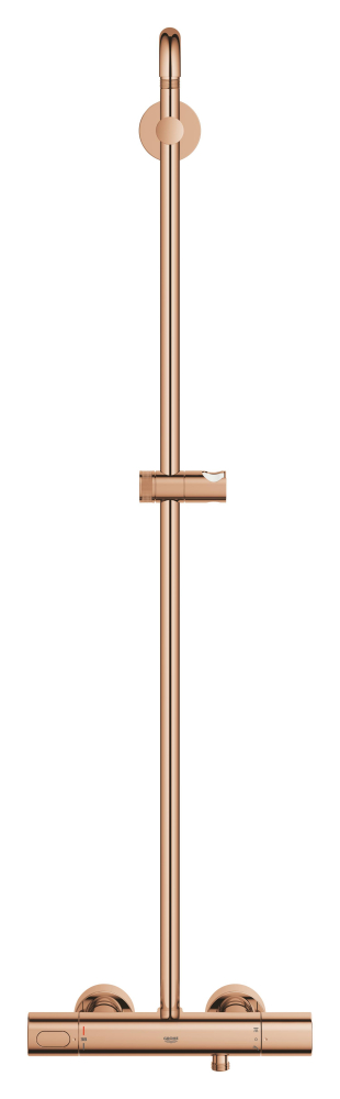 Sistem de dus Grohe Rainshower 310 9, 5 l, aparent, termostat, ajustabil, furtun de dus, para de dus, cartus ceramic, cupru lucios [7]