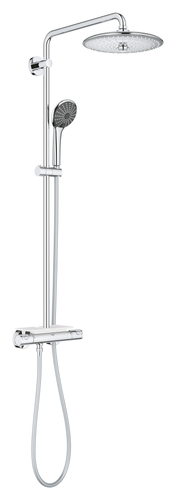 Sistem de dus Grohe Vitalio Joy 260 baterie cu termostat, montare pe perete, ajustabil, crom [4]