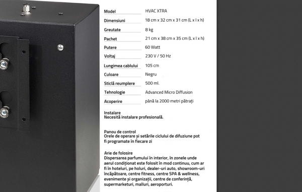 HVAC 1000 -Sistem profesional de aromatizare/parfumare spatii comerciale [3]