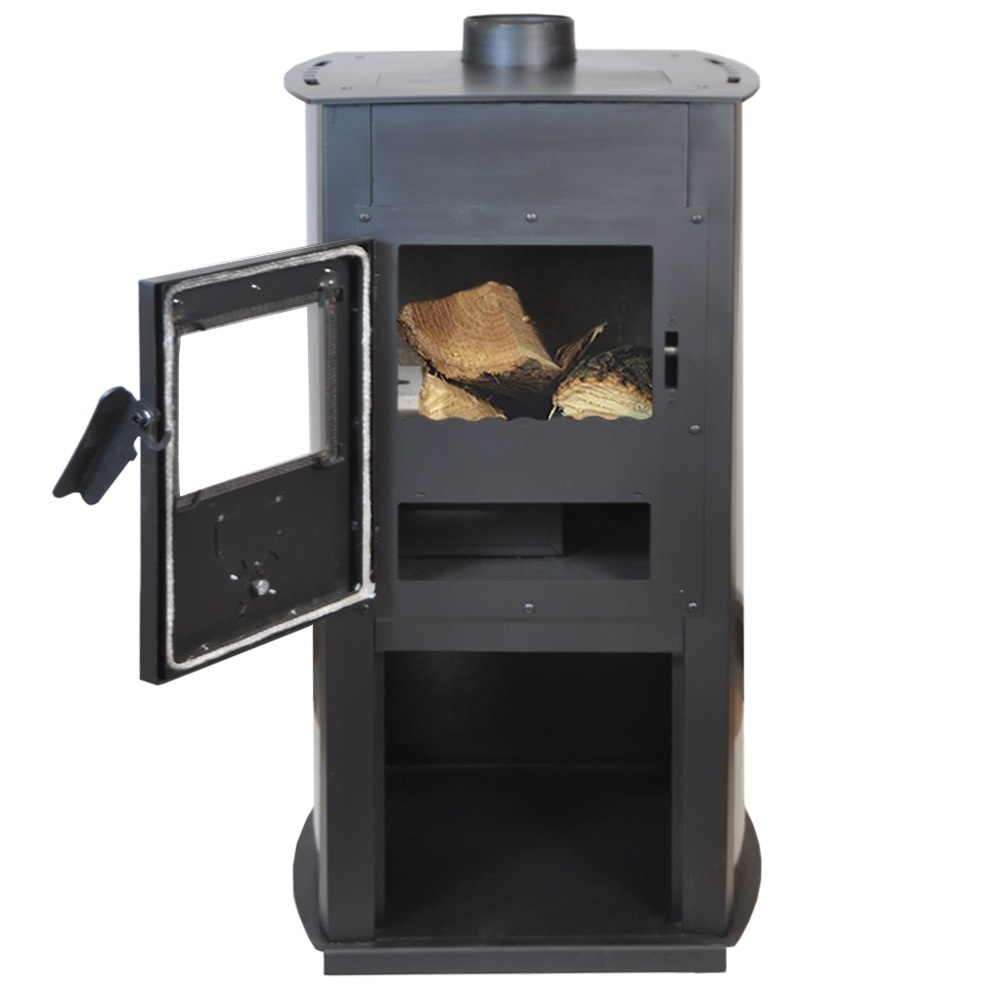 Soba pe lemn Termax Armonia bordo 8,45 kW cu camera de ardere din fonta [5]