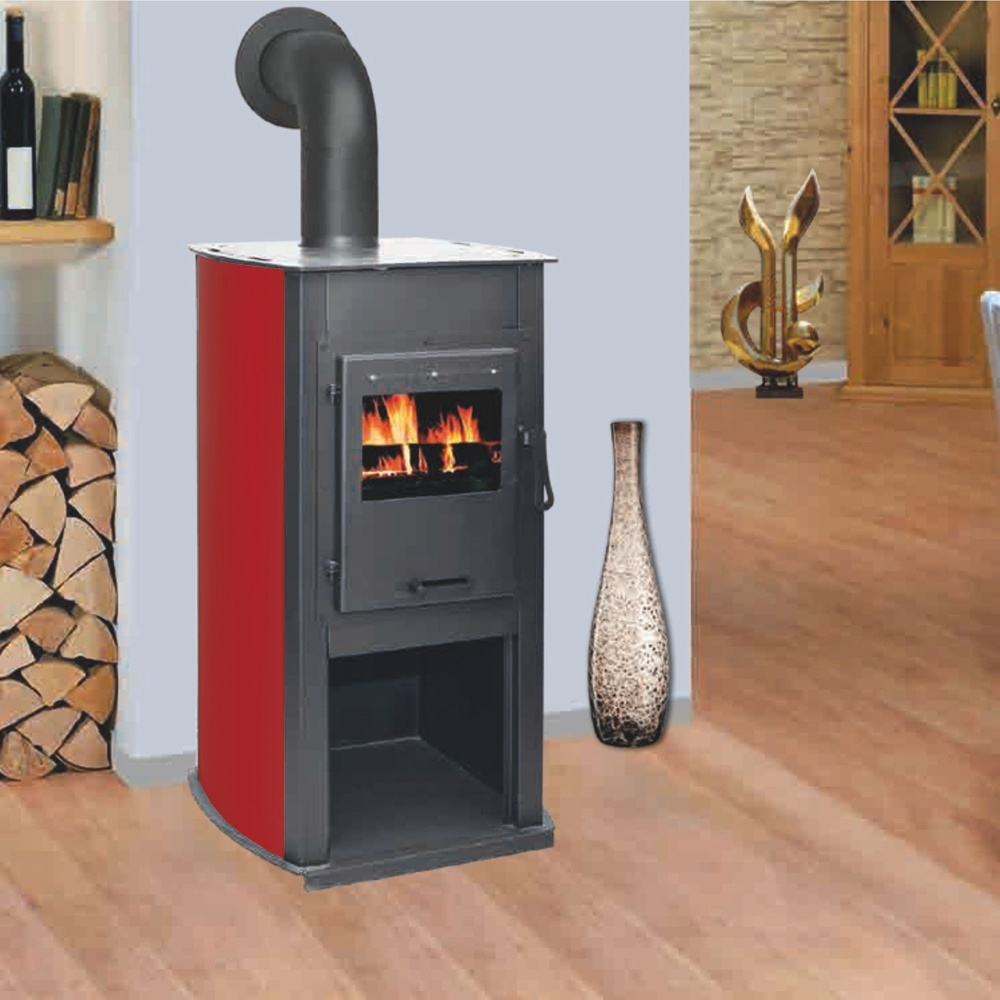 Soba pe lemn Termax Armonia bordo 8,45 kW cu camera de ardere din fonta [2]