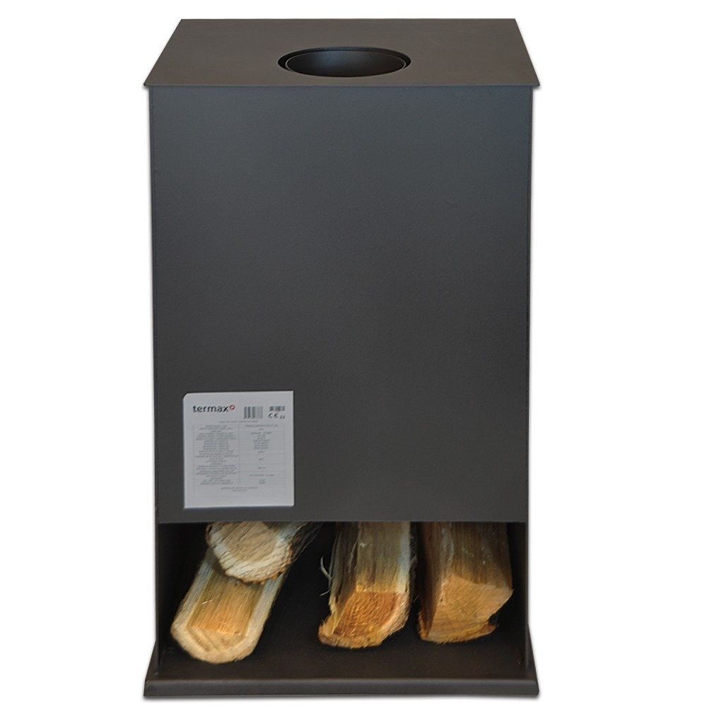 Soba lemne Termax Elan neagra cu compartiment lemne 9,47 kW [5]