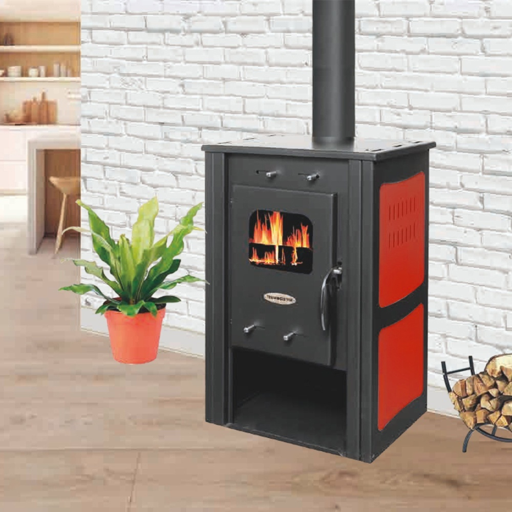 Soba lemne Termax Haiduc bordo 7,02 kW cu grila rotativa [4]