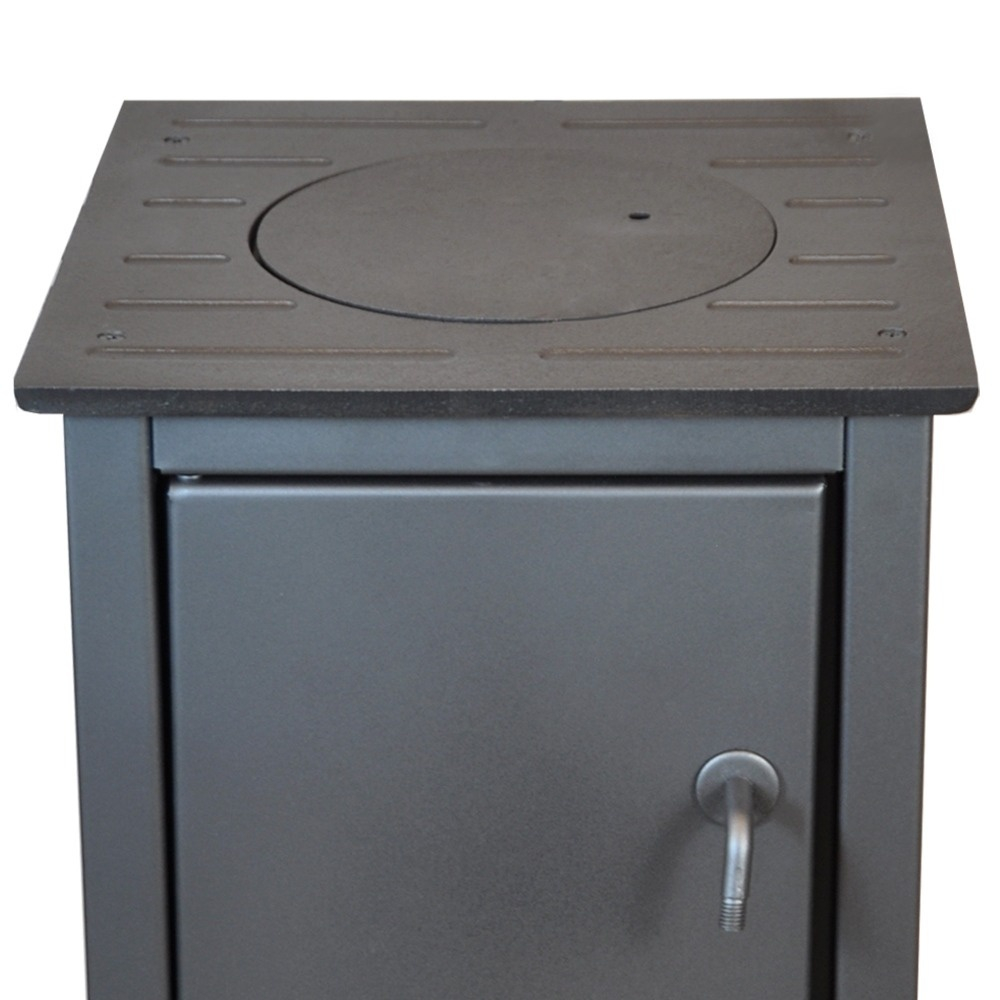 Soba compacta pe lemn Termax Mia antracit 6,11 kW racord cos in spate [3]