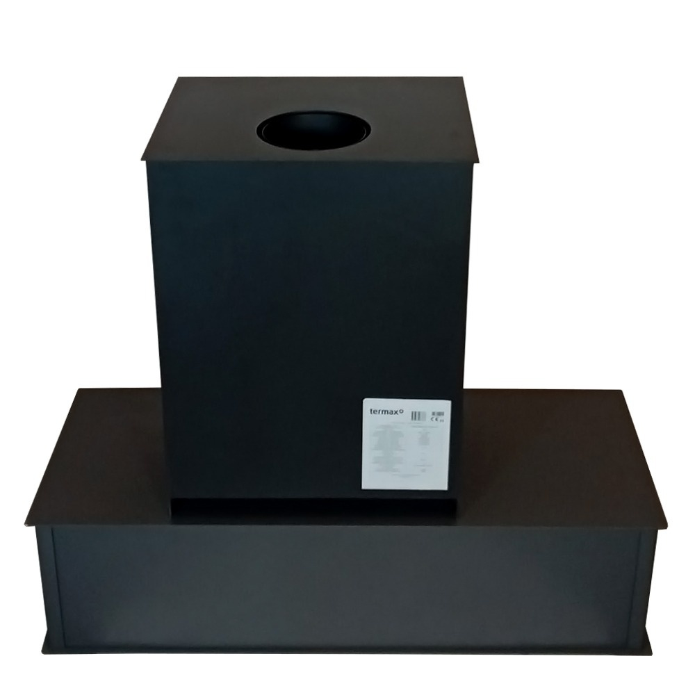 Soba lemne Termax Mina neagra cu spatiu pentru lemne 9,47 kW [5]