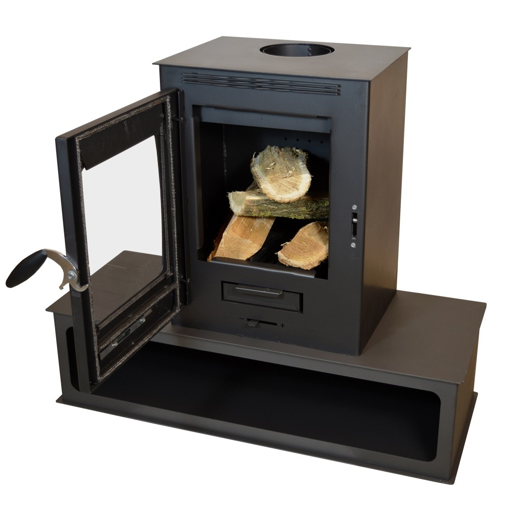 Soba lemne Termax Mina neagra cu spatiu pentru lemne 9,47 kW [3]
