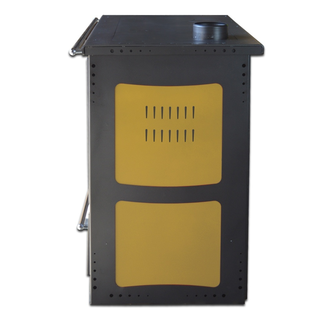Soba bucatarie pe lemne Termax Rustik bej focar din fonta 9,5 kW [3]