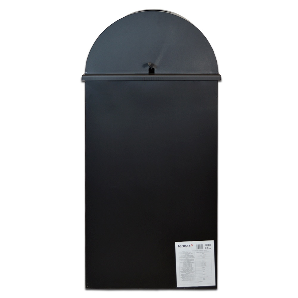 Soba semicirculara pe lemne Termax Toader neagra 7,02 kW cu geam [6]