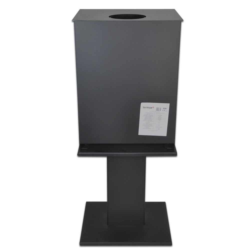 Soba pe lemn Termax Vesta neagra pe picior metalic 9,47 kW [6]