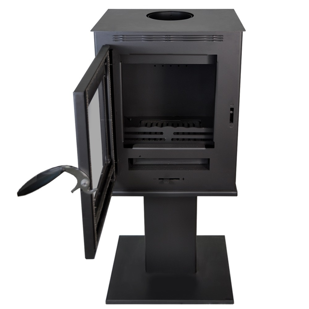 Soba pe lemn Termax Vesta neagra pe picior metalic 9,47 kW [4]