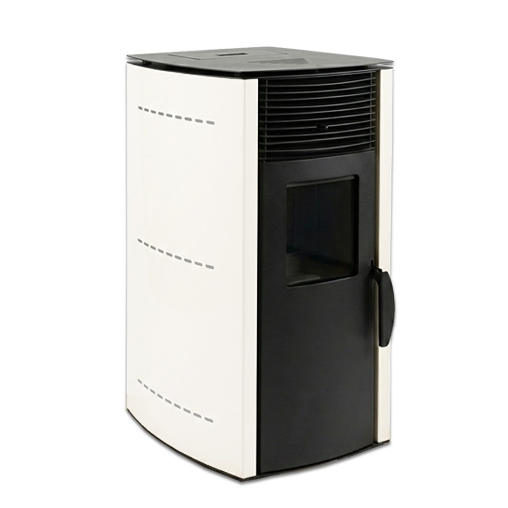 Soba pe peleti KOPH PD 10 kW, cu aer cald, buncar peleti 12 kg, 60 mp, Alb [2]
