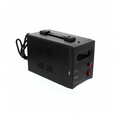 Stabilizator automat de tensiune cu releu Well negru 1000VA [2]