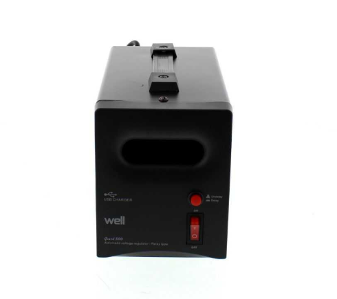 Stabilizator automat de tensiune cu releu Well 500VA negru [3]