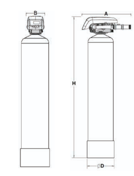 Statie filtrare sedimente din apa AquaPUR 50 SIMPLEX P Q=1,5MC/H - VALROM GAMA aquaPUR [2]