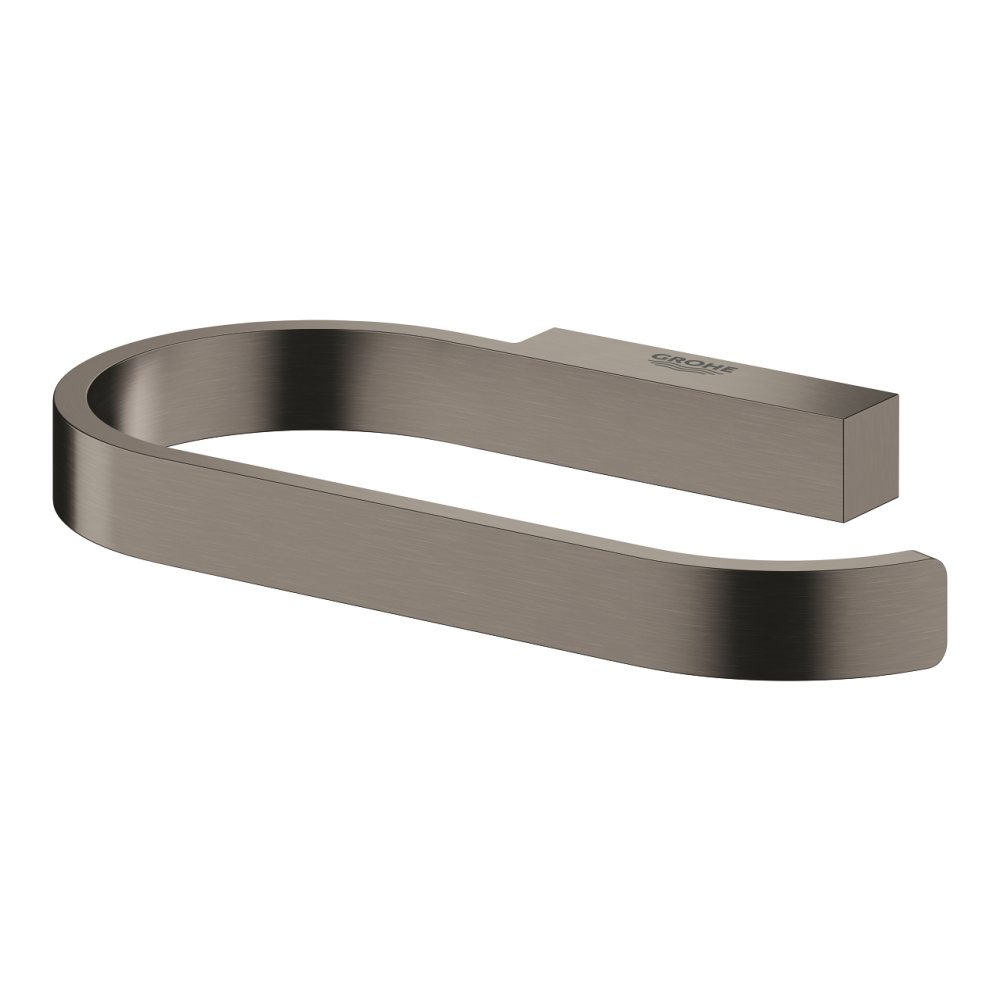 Suport hartie igienica Grohe Selection fara capac, 1 rola, montare pe perete, fixare ascunsa, antracit mat [2]