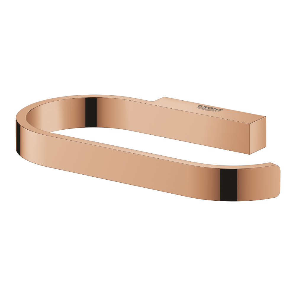 Suport hartie igienica Grohe Selection fara capac, 1 rola, montare pe perete, fixare ascunsa, cupru lucios [2]