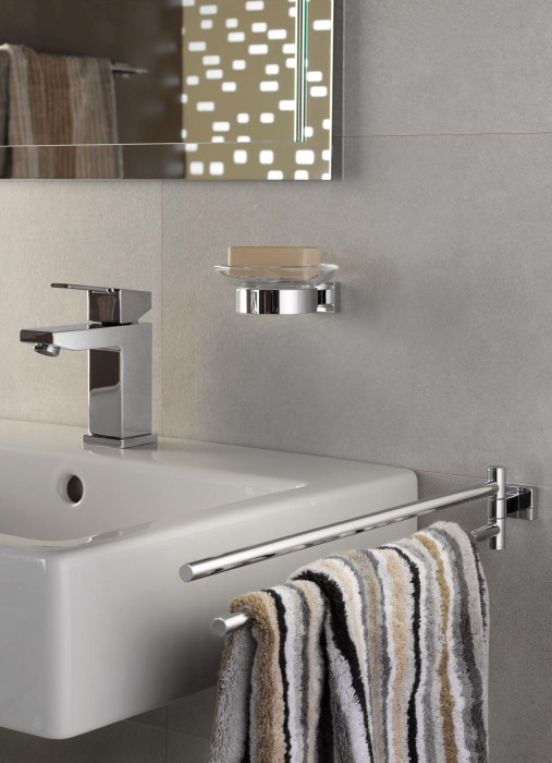 Suport pahar sau savoniera prindere perete cromata Grohe Essentials Cube [4]