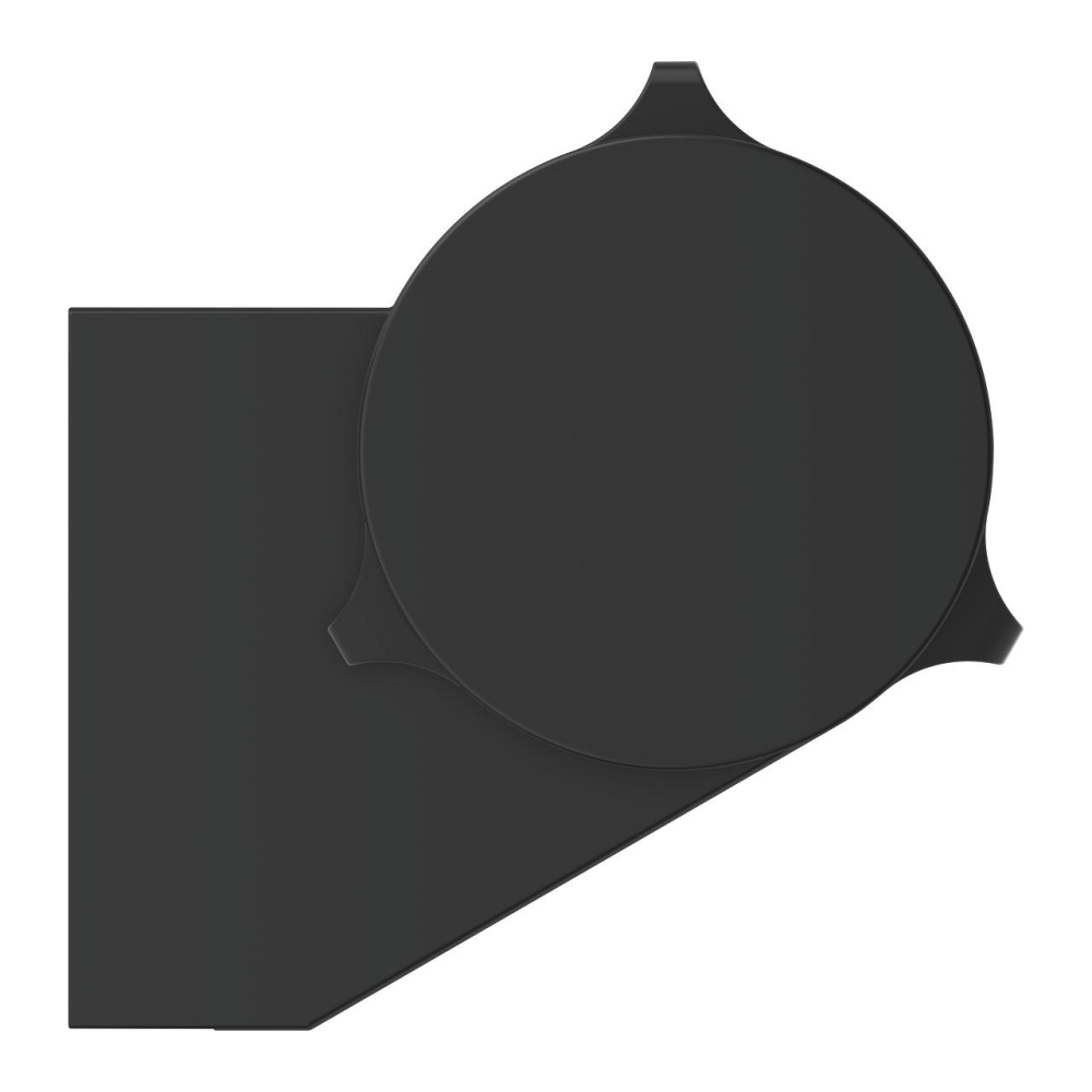 Suport para dus Grohe Tempesta adjust., montare perete, fixare ascunsa, ajustabil, negru mat [2]