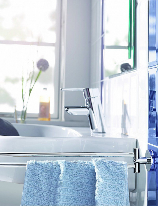 Suport prosop dublu doua brate cromata Grohe Essentials [3]