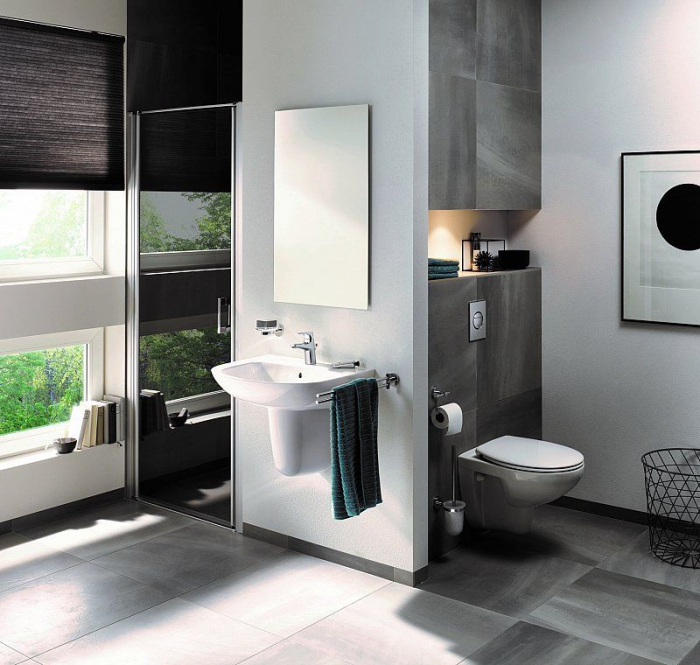 Suport prosop dublu doua brate cromata Grohe Essentials [4]
