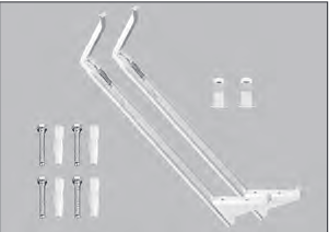 Suporti prindere de perete pentru radiatoare cu H500 mm (set 2 buc), PURMO model Monclac MCK-108 [1]