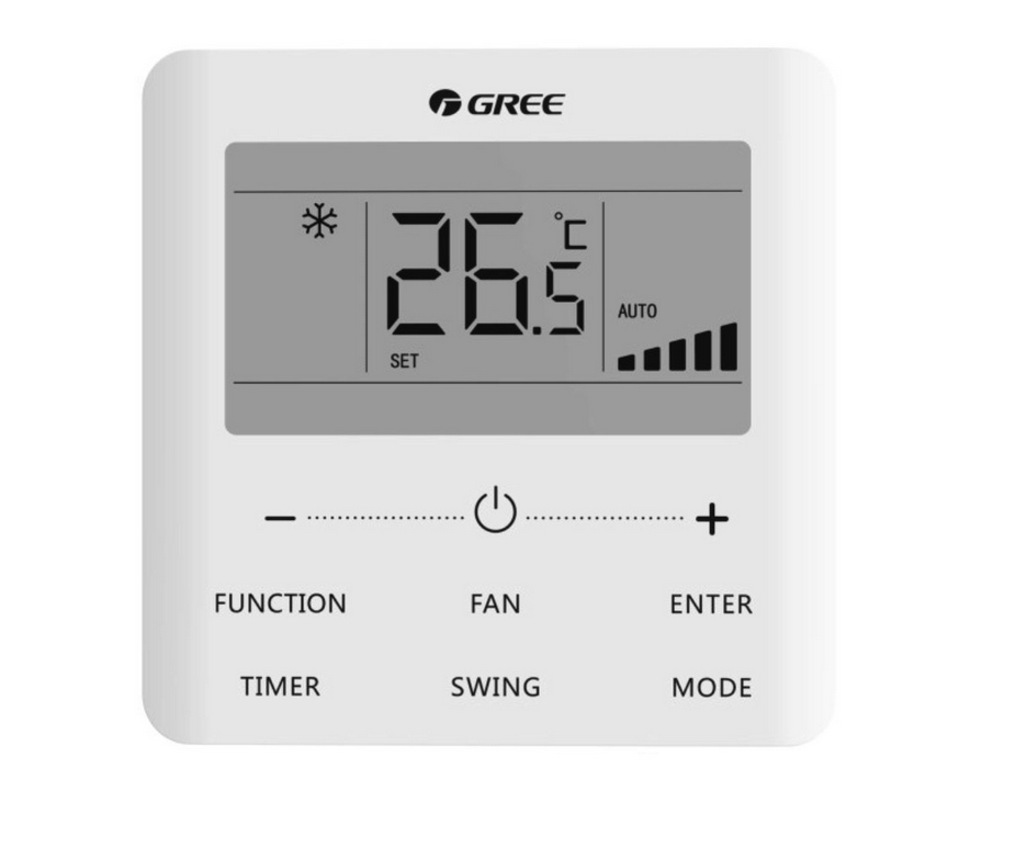 Telecomanda cu fir Gree model XE7A-24/HC pentru aparate de aer conditionat Gree gama U-Match tip caseta de tavan, duct si podea/tavan [2]
