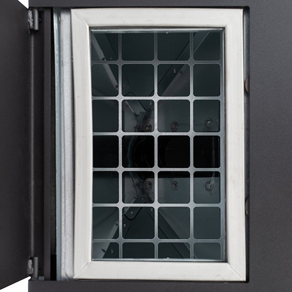 Termosemineu cu peleti KOPH PM 25 kW Fiama, 160 mp, buncar peleti 25 kg, diametru cos fum ⌀80 mm, pompa recirculare si vas expansiune incorporate, Crem [7]