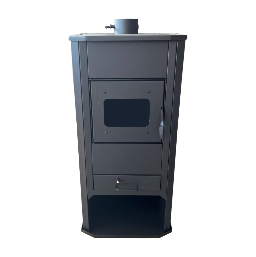 Termosemineu pe lemne Termax Kamin 21 kW bordo cu manta de apa 22 l [3]