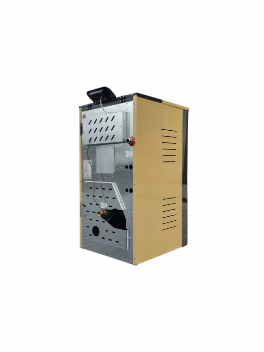 Termosemineu pe peleti Fornello, model Primo Truva Pellet 25 kw, crem, sistem de curatare mecanica creuzet [5]