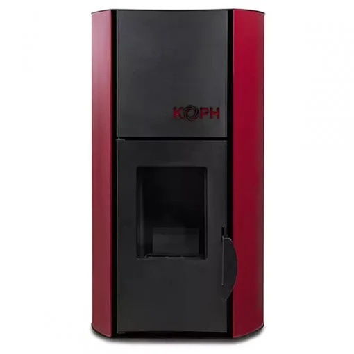 Termosemineu pe peleti KOPH PM 12 kW, 80 mp, buncar peleti 12 kg, diametru cos fum ⌀80 mm, pompa recirculare si vas expansiune incorporate, Bordo [3]