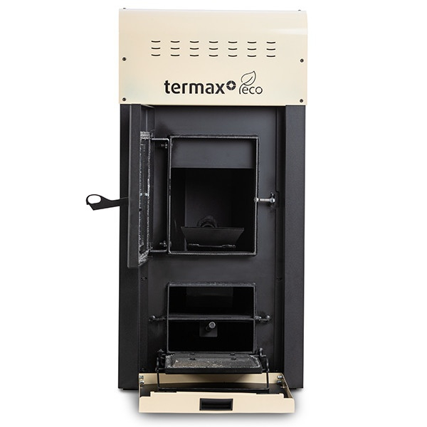 Termosemineu cu peleti Termax Kamin ECO 25 kW crem pentru calorifere [7]