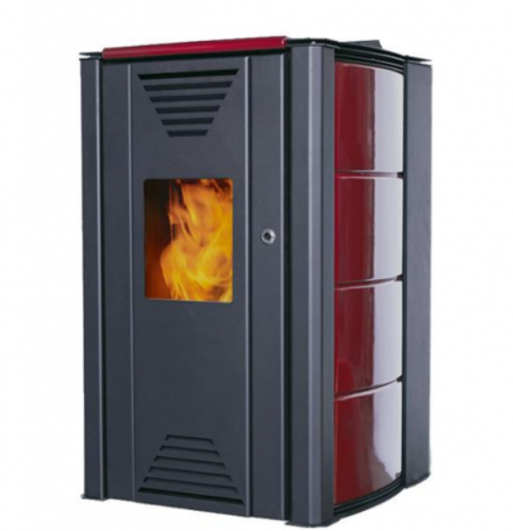 Termosemineu pe peleti Thermoflux, rosu, model Interio 20 - 20 kw [1]