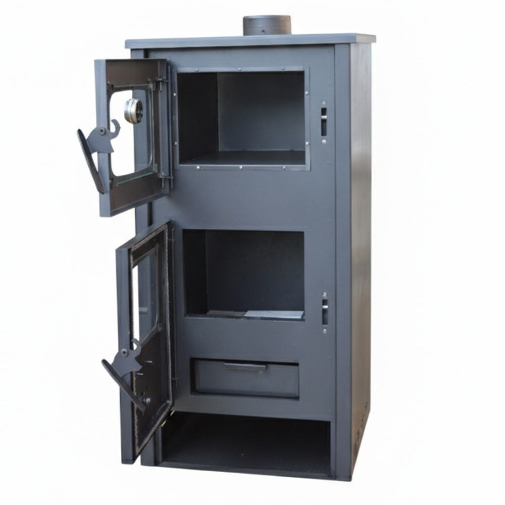 Termosoba neagra Termax Robot Special 24,43 kW pe lemn cu manta de apa [7]