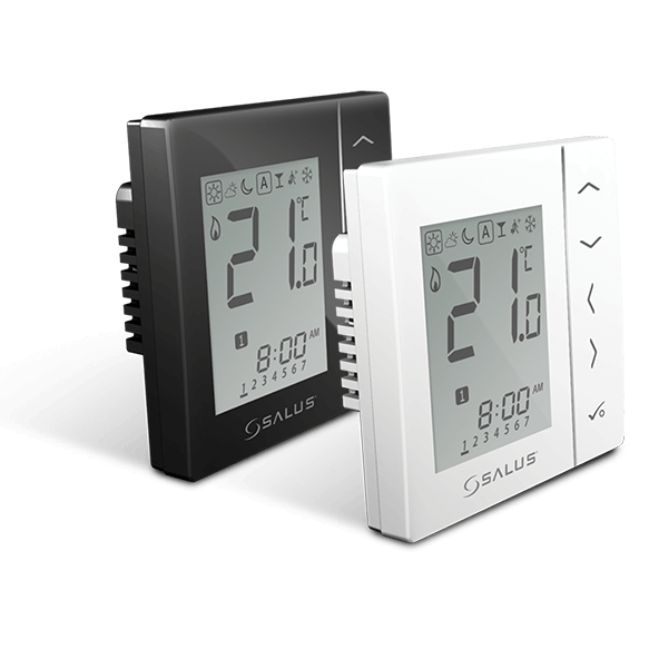 Termostat ambiental negru pentru incalzirea in pardoseala, Salus VS30B [2]