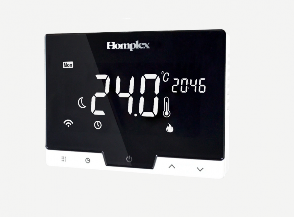 Termostat inteligent programabil fara fir, cu WiFi, Homplex 19 negru [3]