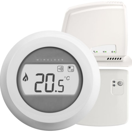 Termostat cu receptor on/off, Honeywell T87 The Round wireless [1]