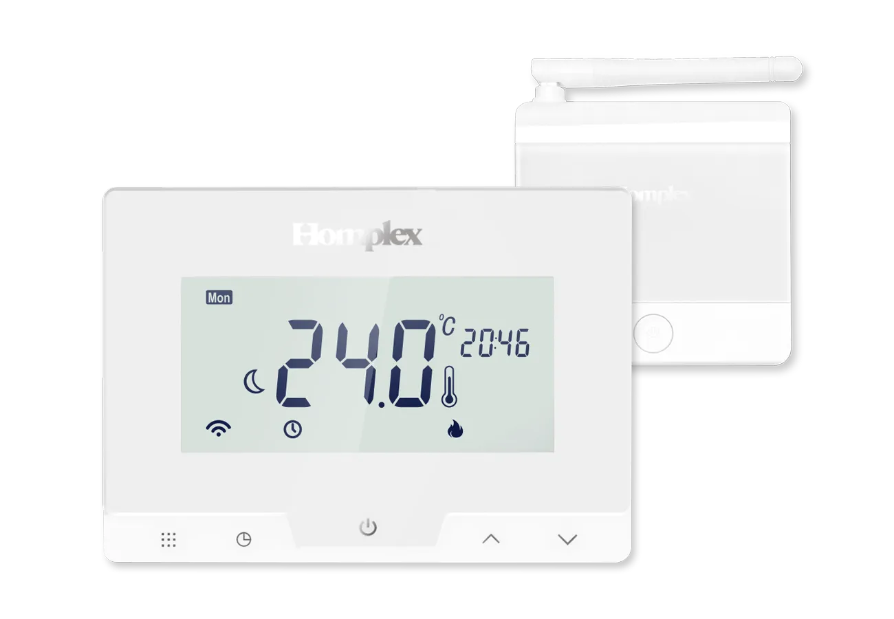 Termostat inteligent programabil fara fir, alb, Homplex 19 WiFi [2]