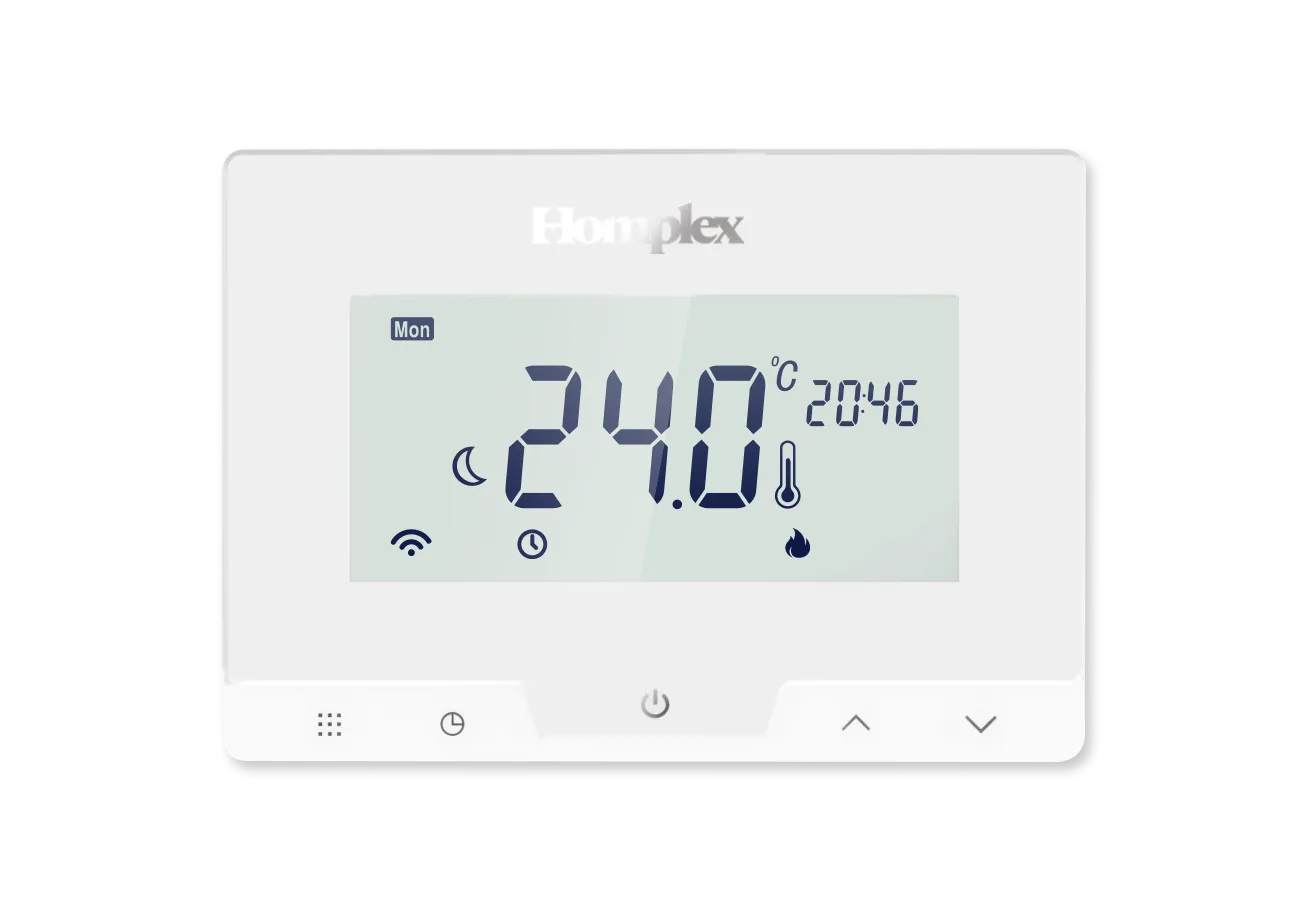 Termostat inteligent programabil fara fir, alb, Homplex 19 WiFi [1]