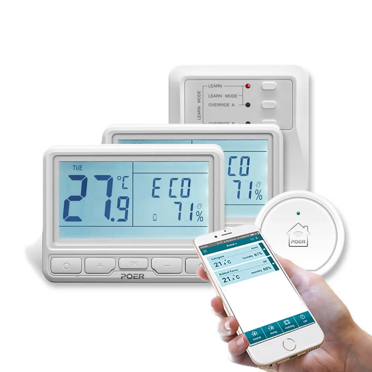 Termostat POER Smart cu control vocal - pachet 2 zone [1]