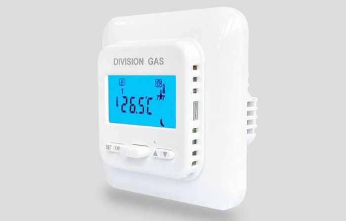 Termostat programabil cu fir pentru incalzirea electrica in pardoseala, Homplex model Division Gas T38 [2]