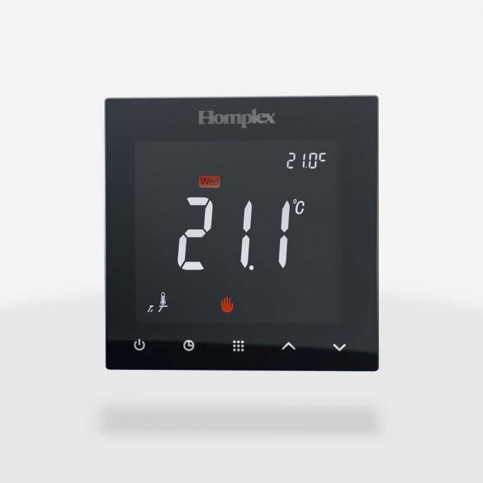 Termostat programabil inteligent pentru incalzire in pardoseala, negru, Homplex 922 Wi-Fi [2]