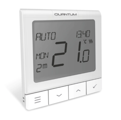Termostat seria Quantum, ecran extins și funcții avansate, montaj în doză, 230V, WQ610 [2]
