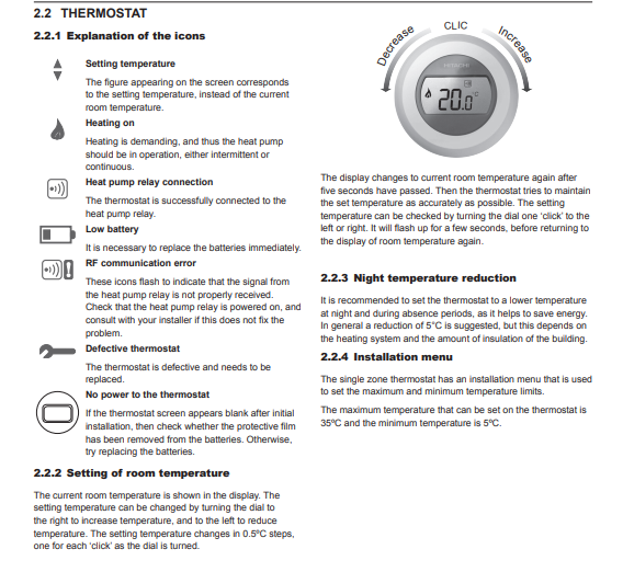 Termostat wireless ON/OFF, Hitachi Yutaki [4]