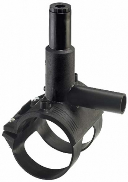 Teu autoperforant monobloc electrofuziune PE, DN 63 x 25 mm, 10 bar - gaz, 16 bar - apa, SDR 11 GF [1]